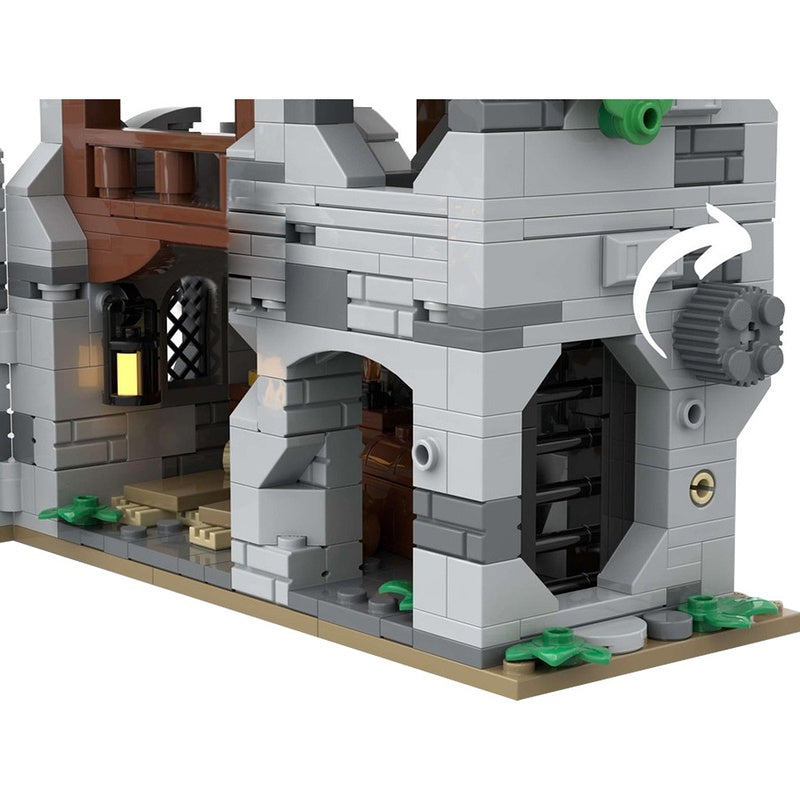 Medieval Wolf Den Fortress MOC Building Set - 4