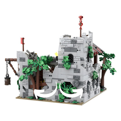 Medieval Wolf Den Fortress MOC Building Set - 5