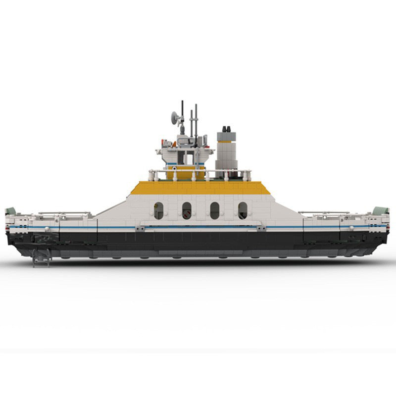 Medium Sized Car Ferry Building Kit | LEGO-Compatible MOC - 3