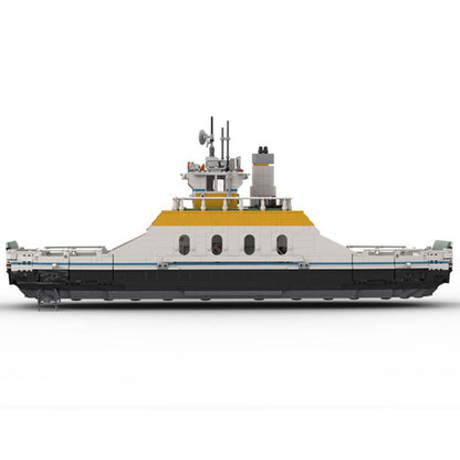 Medium Sized Car Ferry Building Kit | LEGO-Compatible MOC - 5