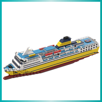 Mega Express Building Kit | Italian Cruiseferry Ship | LEGO-Compatible MOC - 2