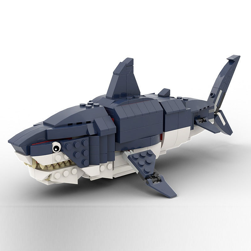 Megalodon Shark MOC Building Kit | Prehistoric Ocean Model - 2