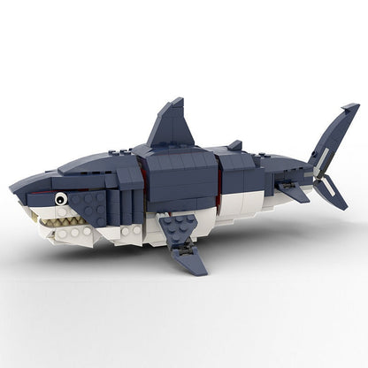 Megalodon Shark MOC Building Kit | Prehistoric Ocean Model - 4