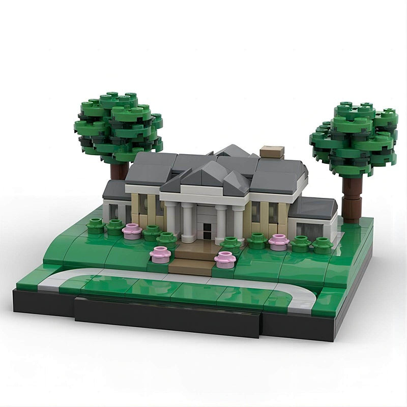 Memphis Mansion Historic Estate Building Kit | LEGO-Compatible MOC - 1