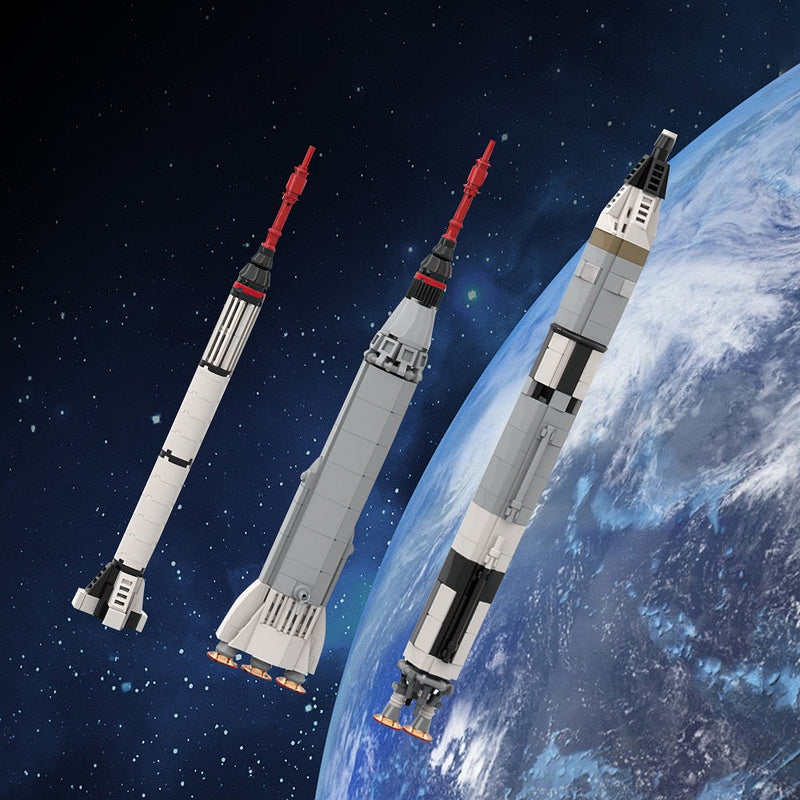 Mercury & Gemini Rocket Collection MOC Building Kit | Spacecraft Model - 2