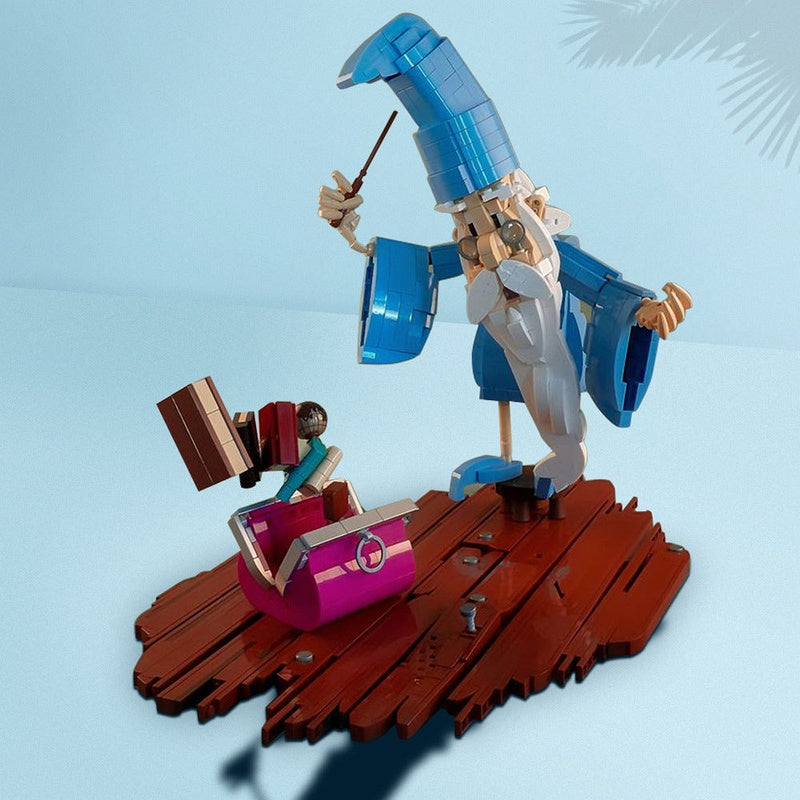Merlin Fantasy Wizard MOC Building Kit | Medieval Character Figure Model - 2