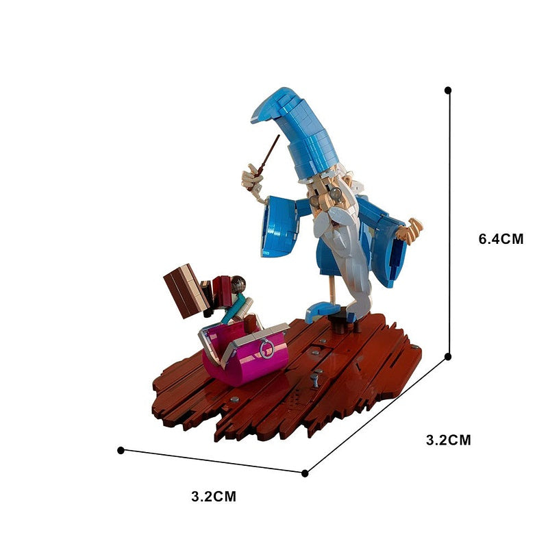 Merlin Fantasy Wizard MOC Building Kit | Medieval Character Figure Model - 4