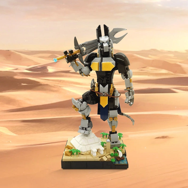 Metal Anubis MOC Building Kit | Ancient Mechanical Guardian Model - 2