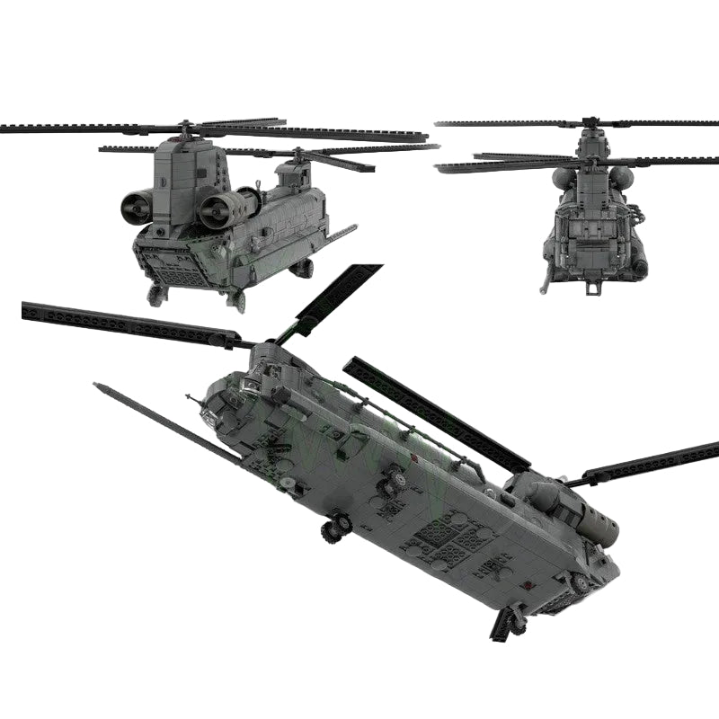 MH-47E Special Operations Helicopter 1:35 Scale MOC Building Kit - 4