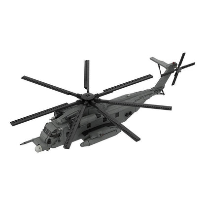 MH-53 Heavy Lift Helicopter MOC Building Kit | 1:35 Scale Aircraft Model - 1
