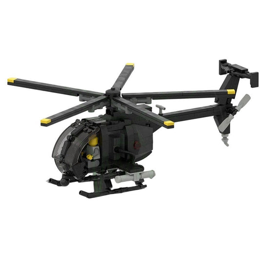 MH-6 Little Bird MOC Building Kit | 1:35 Scale Helicopter Model - 1