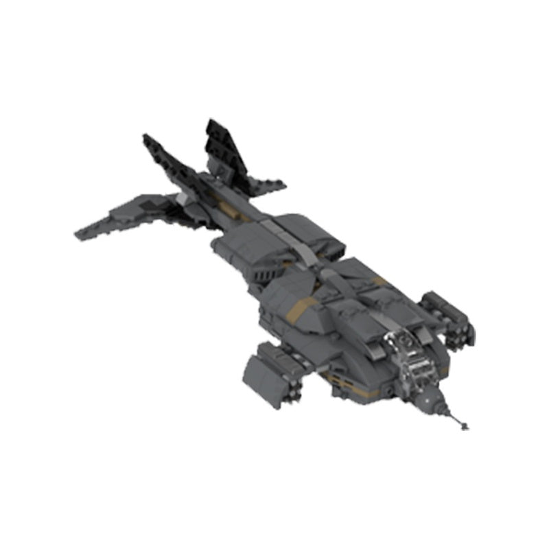 Micro Alien Utility Dropship Flying Vehicle Building Kit | LEGO-Compatible MOC - 5