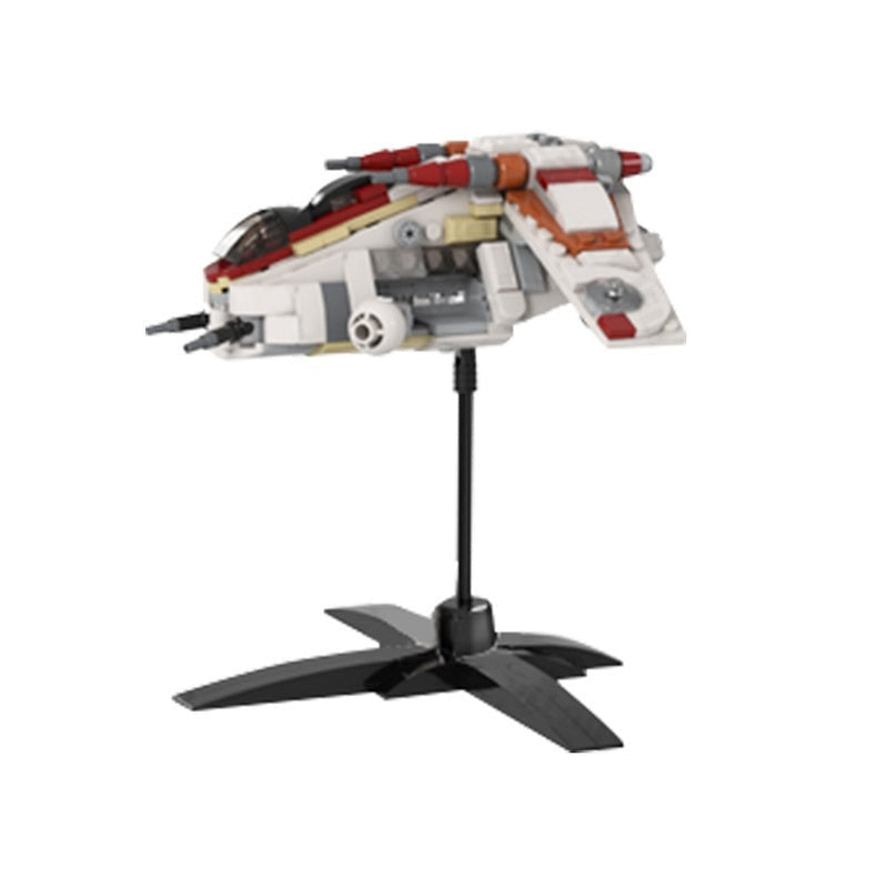 Micro Galactic Gunship MOC Building Kit | Sci-Fi Spacecraft Model - 1