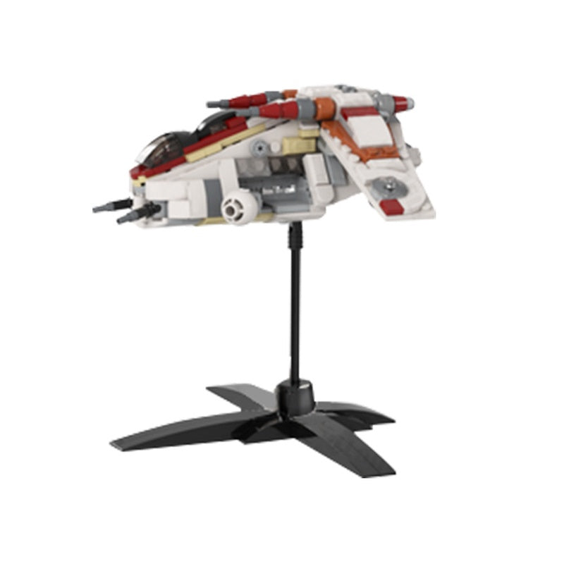 Micro Galactic Republic Gunship Building Kit | LEGO-Compatible MOC - 2