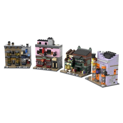 Micro Magic Alley MOC Wizard Street Building Kit  - 2