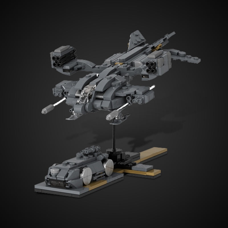 Micro Sci-Fi Dropship with Nano APC Building Kit | LEGO-Compatible MOC - 1