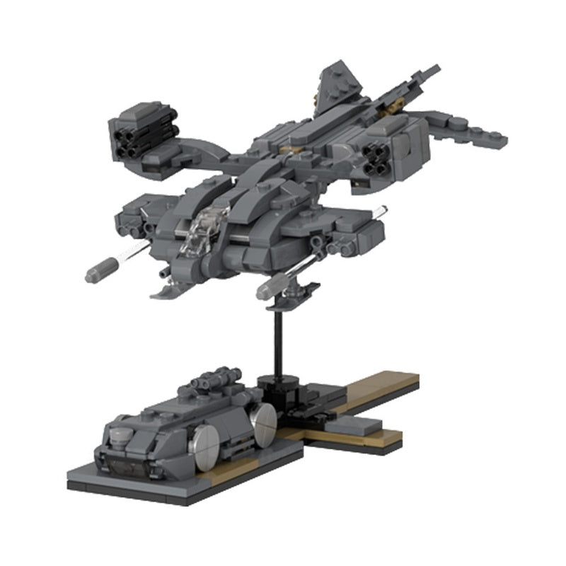 Micro Sci-Fi Dropship with Nano APC Building Kit | LEGO-Compatible MOC - 2