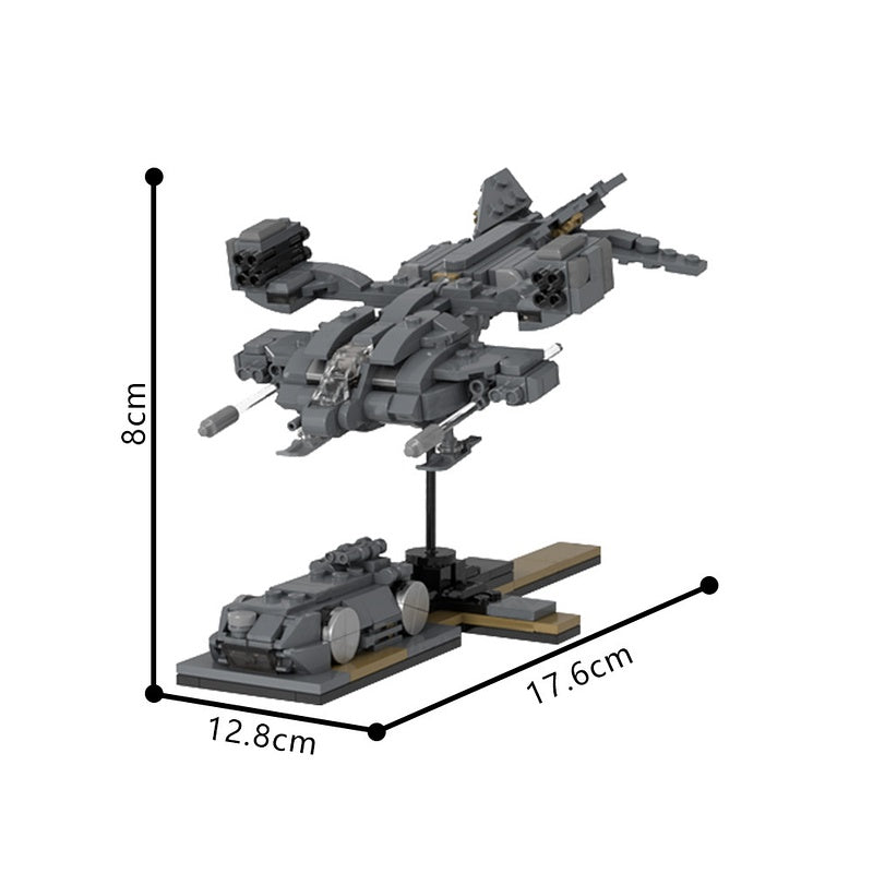 Micro Sci-Fi Dropship with Nano APC Building Kit | LEGO-Compatible MOC - 4