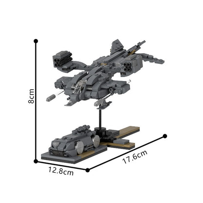 Micro Sci-Fi Dropship with Nano APC Building Kit | LEGO-Compatible MOC - 4