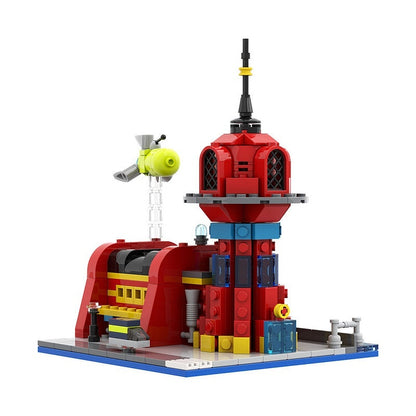 Micro Space Courier Hub & Cargo Ship MOC Diorama Building Kit - 5