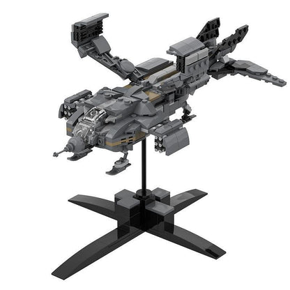 Micro Space Gunship Dropship Lander MOC Building Kit - 5