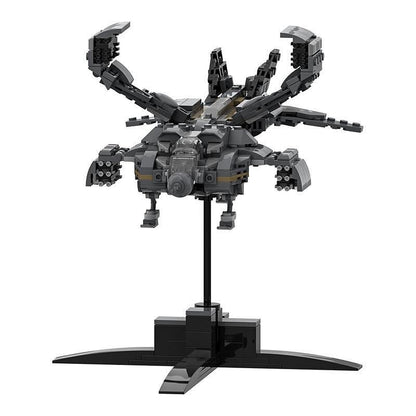 Micro Space Gunship Dropship Lander MOC Building Kit - 6
