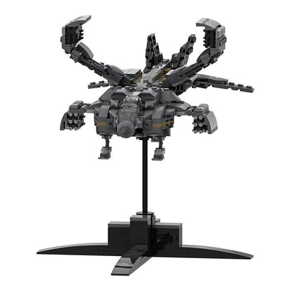Micro Space Gunship Dropship Lander Type Building Kit | LEGO-Compatible MOC - 6