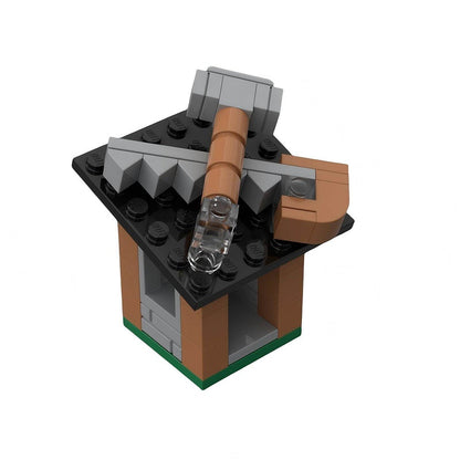 Micro Strategy Base Town Hall 1-16 Building Kit | LEGO-Compatible MOC - 21