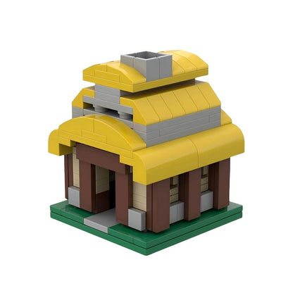 Micro Strategy Base Town Hall 1-16 Building Kit | LEGO-Compatible MOC - 8