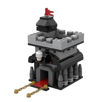 Micro Strategy Base Town Hall Lv1-16 MOC Building Kit | Tactical Base Model - 14