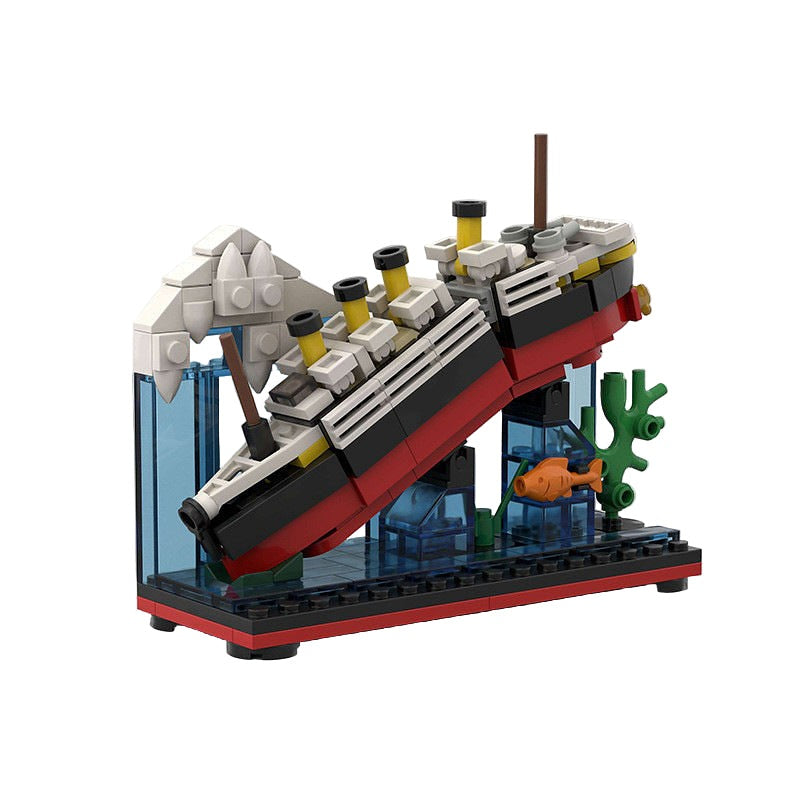 Micro Titanic MOC Historical Ship Building Kit | Mini Ocean Liner Model - 1