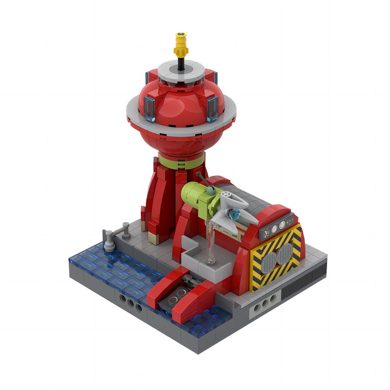 Micropolis Futuristic Delivery Hub MOC Building Kit - 2