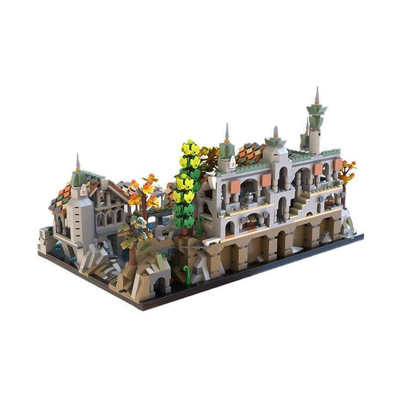 Microscale Elven Valley Sanctuary Building Kit | LEGO-Compatible MOC - 3
