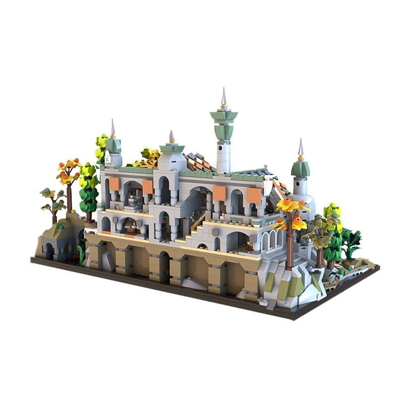 Microscale Elven Valley Sanctuary MOC Building Kit | Fantasy Diorama - 5