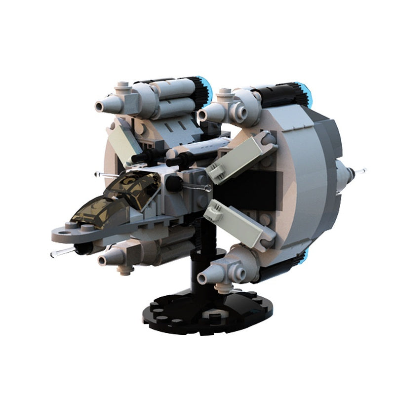 Microscale Gunstar MOC Building Kit | Futuristic Space Gunship Model - 1