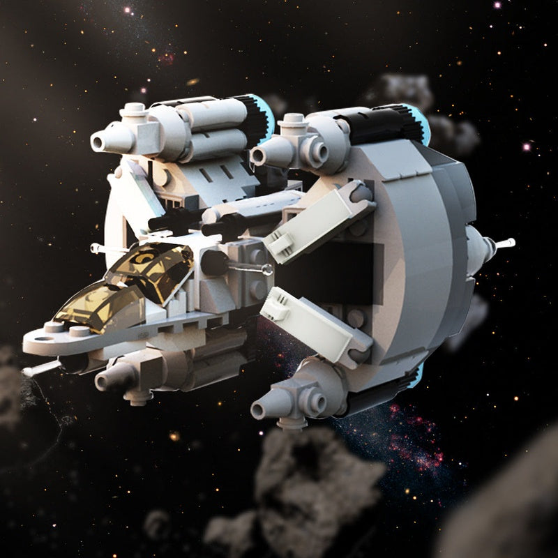 Microscale Gunstar MOC Building Kit | Futuristic Space Gunship Model - 2