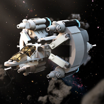 Microscale Gunstar MOC Building Kit | Futuristic Space Gunship Model - 2