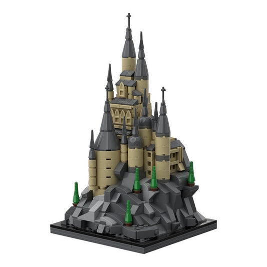 Microscale Magical Wizard School Castle MOC Building Kit | Fantasy Diorama - 1
