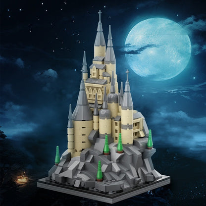 Microscale Magical Wizard School Castle MOC Building Kit | Fantasy Diorama - 2