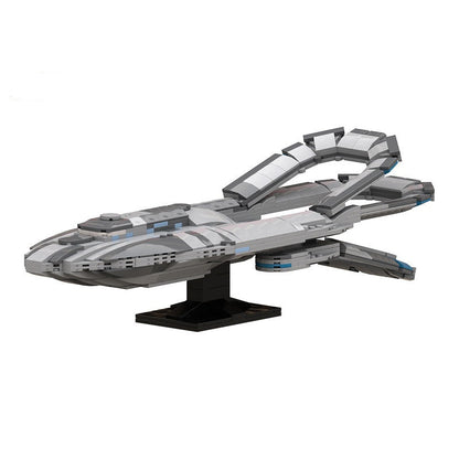 Mid-Scale Quantum Drive Exploration Starship Building Kit | LEGO-Compatible MOC - 3