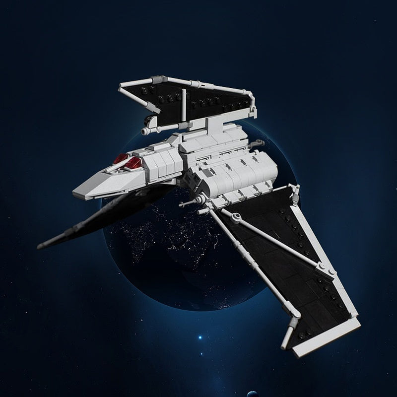 Midi-Scale Elite Commando Gunship MOC Spacecraft Building Kit - 3