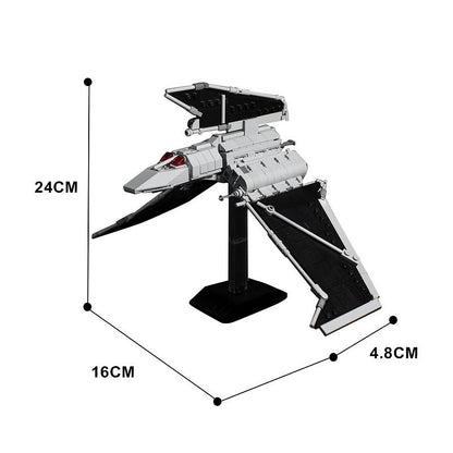Midi-Scale Elite Commando Gunship MOC Spacecraft Building Kit - 5