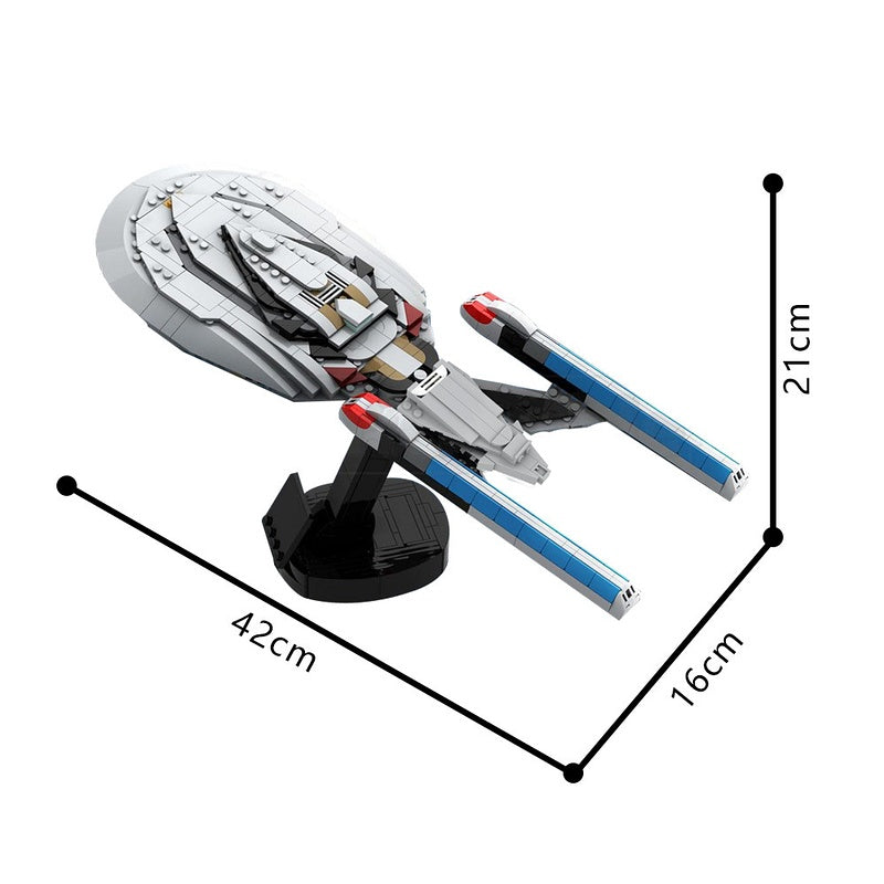 Midi Scale Galaxy Explorer Star Cruiser Building Kit | LEGO-Compatible MOC - 4