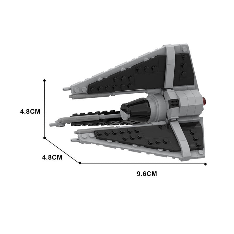 Midi-Scale Stealth Phantom Starfighter Building Kit | LEGO-Compatible MOC 2