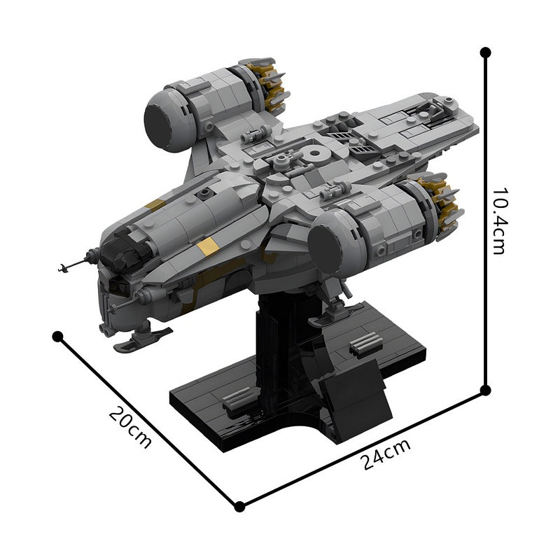 Midi-Scale Twin-Engine Armored Space Transport MOC Building Kit - 4