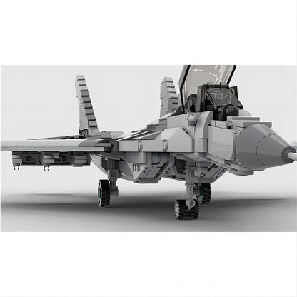MiG-29A Twin-Engine Fighter Jet MOC Building Kit - 4