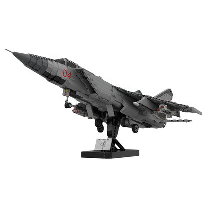 MiG-31 Foxhound 1:35 Interceptor Jet MOC Building Kit - 4