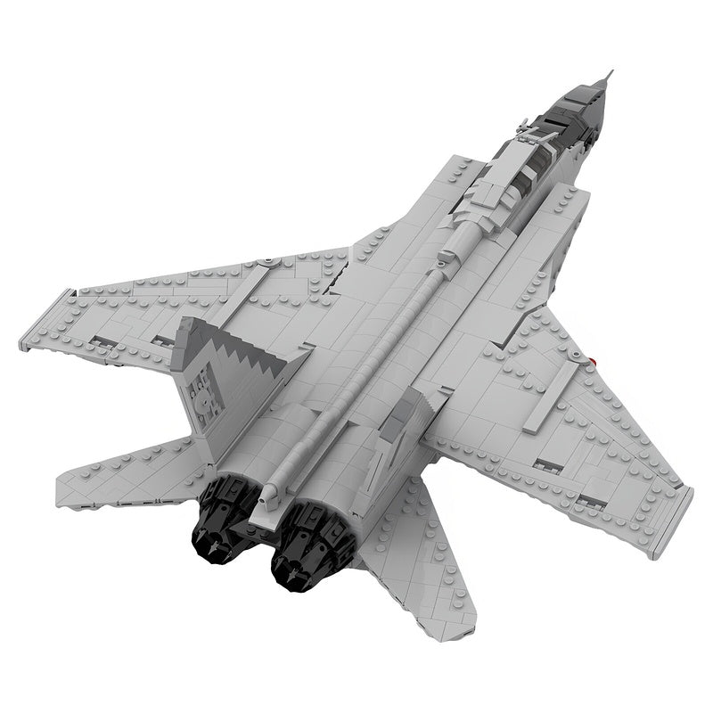 MiG-31 High-Speed Interceptor Fighter Jet MOC Building Kit - 1
