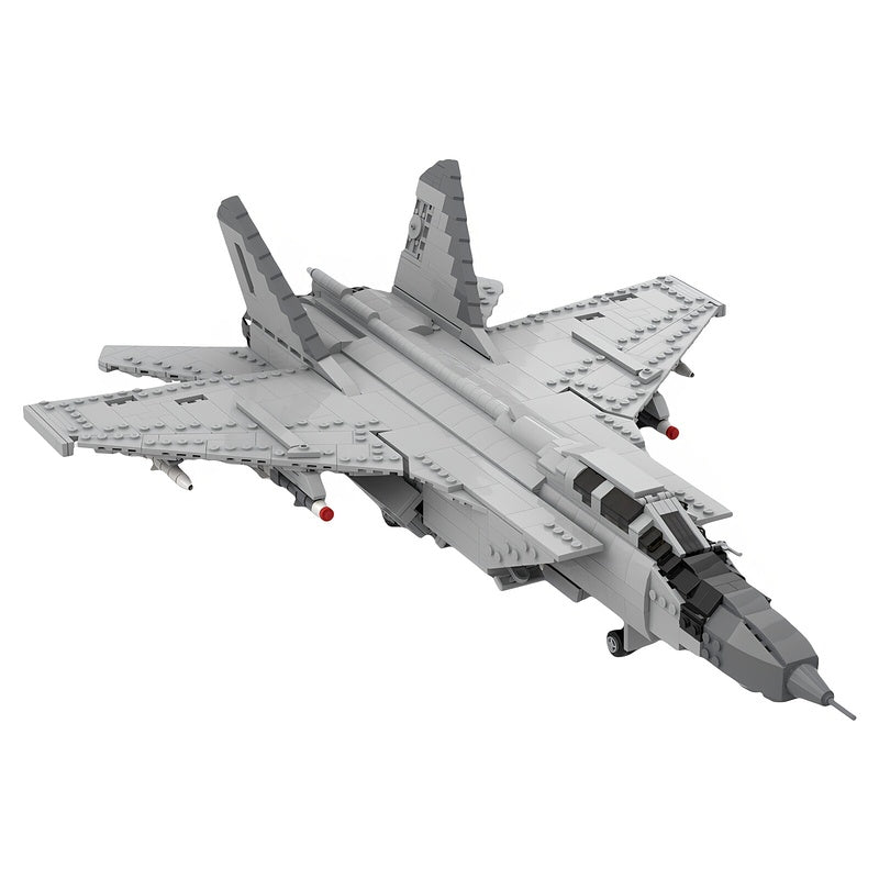 MiG-31 High-Speed Interceptor Fighter Jet MOC Building Kit - 2