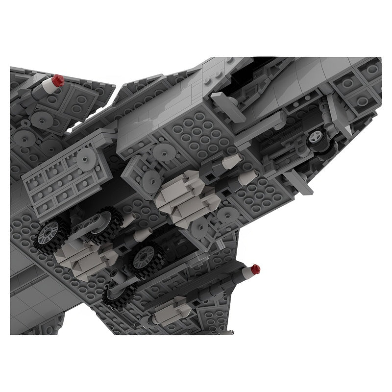 MiG-31 High-Speed Interceptor Fighter Jet MOC Building Kit - 4